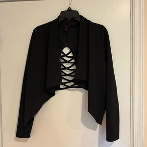 Material Girl Medium Black cardigan